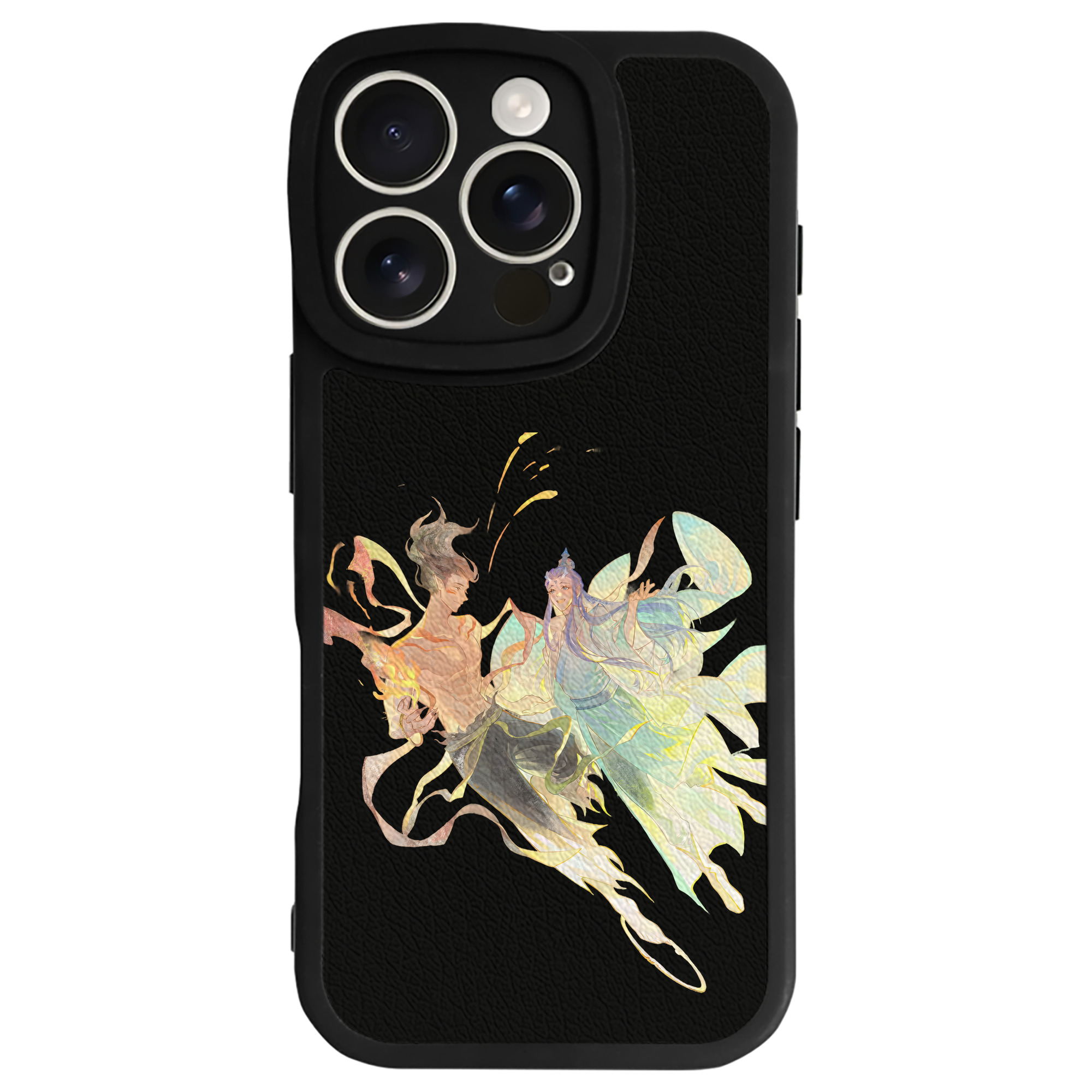 （画像用） Ne Zha 2 ナタ 魔童の大暴れ 【iPhone 16シリーズ対応】シリコンスマホケース（レザー調） 材質：シリコン